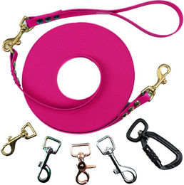 Emmy & Pepe Schleppleine mit abnehmbarer Handschlaufe Pink 10m 16mm Silber – Bild 1 von 1