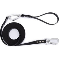 Produktbild von Emmy & Pepe Schleppleine mit abnehmbarer Handschlaufe Schwarz 5m 16mm Silber