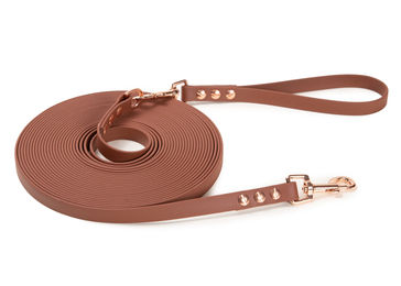 Produktbild von Emmy & Pepe Schleppleine Super Flex aus Biothane Braun für Hunde bis 15kg 10m - 10 m