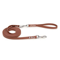 Produktbild von Emmy & Pepe Schleppleine Super Flex aus Biothane Braun Silber 5m für Hunde bis 15kg mit abnehmbarer Handschlaufe - 5 m