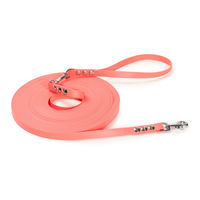 Produktbild von Emmy & Pepe Schleppleine Super Flex Biothane für Hunde bis 15kg in Silber/Orange 15m mit abnehmbarer Handschlaufe - 15 m