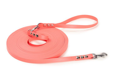 Produktbild von Emmy & Pepe Schleppleine Super Flex Biothane für Hunde bis 15kg Silber 15m - 15 m