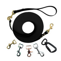 Produktbild von Emmy & Pepe Schleppleine Super Flex Black aus Biothane für Hunde bis 15kg Schwarz 5m - 5 m