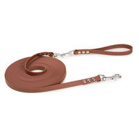 Produktbild von Emmy & Pepe Schleppleine Superflex aus Biothane Hellbraun 10m für Hunde bis 15kg mit Bolzenkarabiner und abnehmbarer Handschlaufe