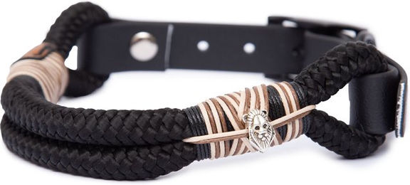 Emmy & Pepe Tauhalsband Leo Dark M 33-40cm ohne Perlen – Bild 1 von 1