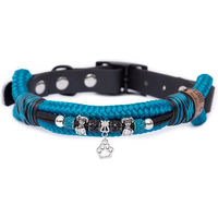 Produktbild von Emmy & Pepe Tauhalsband mit Perlen Aqua S 25-33cm