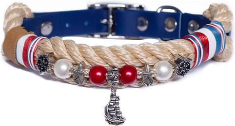 Emmy & Pepe Tauhalsband mit Perlen Atlantik XS 20-25cm – Bild 1 von 1