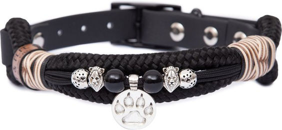 Emmy & Pepe Tauhalsband mit Perlen Leo Dark S 25-33cm – Bild 1 von 1