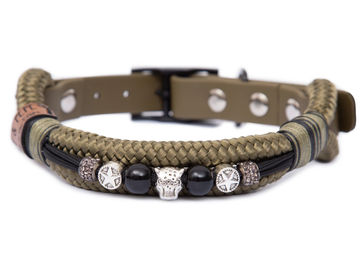 Produktbild von Emmy & Pepe Tauhalsband mit Perlen Lothar M wasserabweisend 33-40cm
