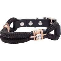 Produktbild von Emmy & Pepe Tauhalsband ohne Perlen Schwarz XL 49-59cm
