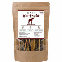 Produktbild von Emmy & Pepe Wau-Knabber Pferdehaut Naturkauartikel für Pferde hypoallergen und monoprotein 250 g