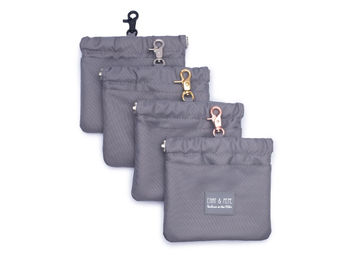 Produktbild von Emmy & Pepe Wau-Pocket Stone Futterbeutel Schwarz aus Metall