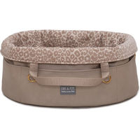 Produktbild von Emmy & Pepe Wau-Snuggle Leo Hundebett Taupe Oval Größe M
