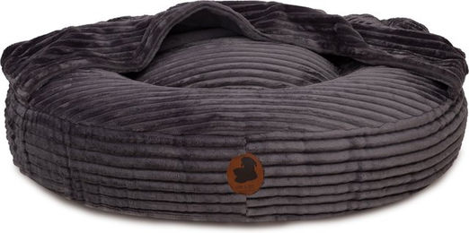 Emmy & Pepe Wechselbezug Höhle Kuschelcord Dark Grey Oval S 80x60cm – Bild 1 von 1