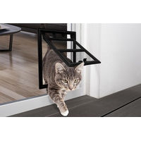 Produktbild von empasa Katzenklappe aus Kunststoff Schwarz für erwachsene Katzen
