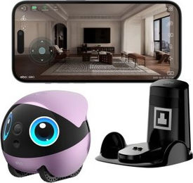 Enabot EBO AIR 2 Plus Haustier-Kamera mit WLAN und wiederaufladbarem Akku in Lila – Bild 1 von 3