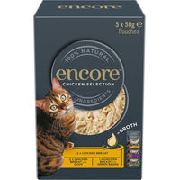 Produktbild von Encore Cat Pouch Stückchen in Sauce für Katzen Adult Fisch 20 x 50 g glutenfrei ohne Farb- und Aromastoffe sowie Konservierungsstoffe - 20 x 50 g