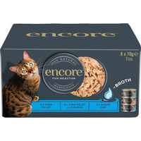 Produktbild von Encore Fish Selection Mixpaket Katzenfutter Adult Stückchen in Sauce 48 x 70 g - 48 x 70 g
