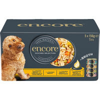 Produktbild von Encore Katzen Nassfutter Mix in Brühe Hühnchen-Auswahl mit Huhn Rind Thunfisch und Lachs für Adult 5 x 156 g - 20 x 156 g