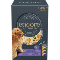Produktbild von Encore Katzen Nassfutter Stückchen in Gelee Huhn Adult 5 x 100 g - 5 x 100 g