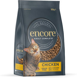 ENCORE Katzen Trockenfutter Huhn Getreidefrei mit hohem Fleischanteil 800g - 800 g – Bild 1 von 6