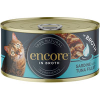 Produktbild von Encore Katzenfutter Adult Sardine und Thunfisch Filets in Sauce 48 x 70 g - 48 x 70 g