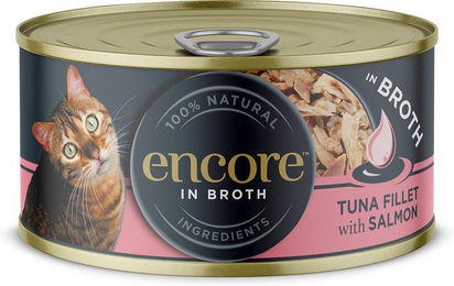 Produktbild von Encore Katzenfutter Adult Thunfischfilet mit Lachs in Sauce 16 x 70 g