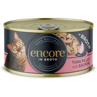 Produktbild von Encore Katzenfutter Adult Thunfischfilet mit Lachs in Sauce 16 x 70 g