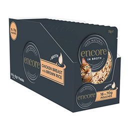 Encore Premium Nassfutter für erwachsene Katzen Stückchen in Sauce Huhn und Fisch 16 x 70g - 16 x 70 g – Bild 1 von 8