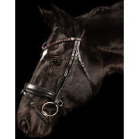 Produktbild von Englischer Trensenzaum Charm für Ponys aus Leder in Braun