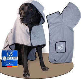 Enjoy Your Home Hundebademantel aus Polyester in Grau – Bild 1 von 3