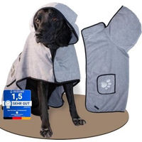 Produktbild von Enjoy Your Home Hundebademantel aus Polyester in Grau