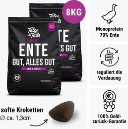 Produktbild von EnteLich Hundefutter Ente getreidefrei mit hohem Fleischanteil und ohne Zucker
