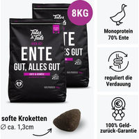 Produktbild von EnteLich Hundefutter Ente getreidefrei mit hohem Fleischanteil und ohne Zucker