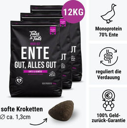 EnteLich Hundefutter Ente getreidefrei monoprotein mit hohem Fleischanteil und ohne Zucker – Bild 1 von 1