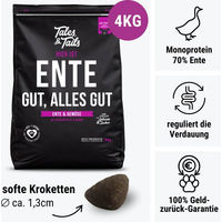 Produktbild von EnteLich Hundefutter Ente getreidefrei monoprotein mit hohem Fleischanteil und ohne Zucker