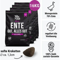 Produktbild von EnteLich Hundefutter Ente Getreidefrei Monoprotein mit hohem Fleischanteil und ohne Zucker Kibble Beutel