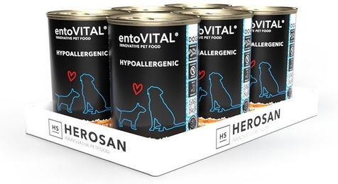 entoVITAL DOG Hypoallergenes Insekten Nassfutter für erwachsene Hunde Monoprotein 1000g – Bild 1 von 4