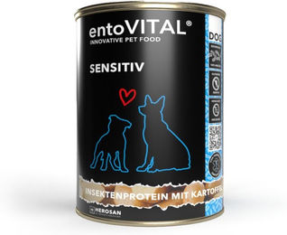 entoVITAL DOG SENSITIV Hund Nassfutter mit Insekten getreidefrei 375g – Bild 1 von 4