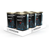 Produktbild von entoVITAL DOG SENSITIV Hund Nassfutter mit Insekten getreidefrei und hypoallergen 2250g