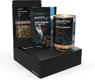 entoVITAL DOG Testbox Hypoallergenes Insektenfutter für Hunde getreidefrei und glutenfrei – Bild 1 von 4