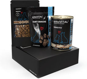 entoVITAL DOG Testbox SENSITIV Hypoallergenes und getreidefreies Hundefutter mit Insekten für Haut, Fell sowie Magen-Darm – Bild 1 von 4