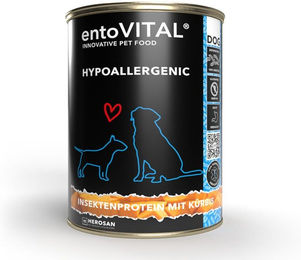entoVITAL Hund Nassfutter Adult Hypoallergen Monoprotein mit Insekten 1000g – Bild 1 von 4