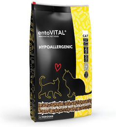 entoVITAL Katzenfutter Adult Hypoallergen Getreidefrei mit Insekten 1kg – Bild 1 von 4