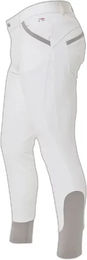 Eqclusive Premier Equine Turnierreithose mit Grip Barusso in Weiß – Bild 1 von 6