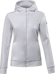 Eqode by Equiline Damen Reitshirt mit Kapuze und Full Zip in Weiß oder Grau – Bild 1 von 2