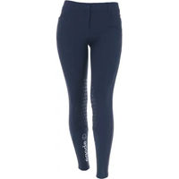 Produktbild von Eqode by Equiline Reithose Delma mit Knie-Grip in Blau-Weiß Größe 44