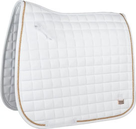 Produktbild von EQPRO Deluxe Dressur Schabracke für Ponys in Weiß aus Nylon