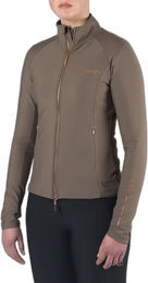 Produktbild von EQPRO Excellence EP Reitshirt Langarm Polo-Shirt für Damen aus Polyester in Braun und Beige Größe XL