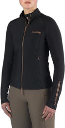 Produktbild von EQPRO Excellence EP Reitshirt Langarm Polo-Shirt für Damen in Schwarz